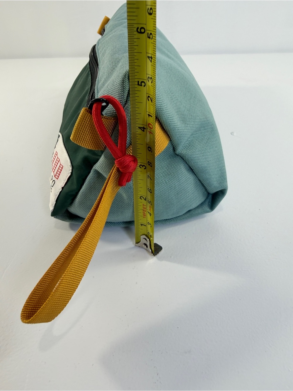 Topo Designs Green Two-Tone Triangular Essentials Pouch Dopp Kit - Picture 10 of 11